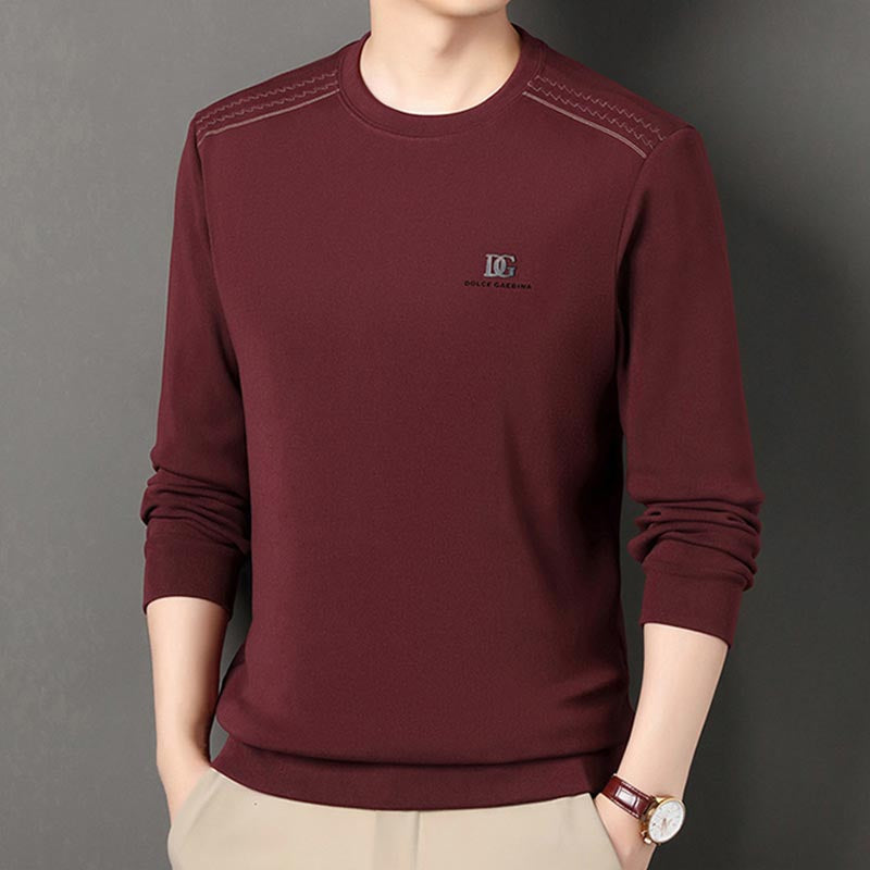 Men's new round neck casual long sleeve sweatshirt