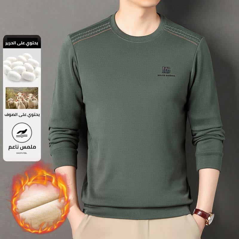 Men's new round neck casual long sleeve sweatshirt