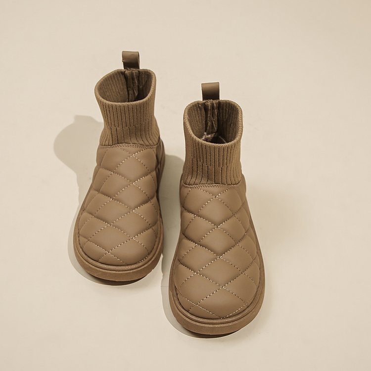 2024 new women's velvet warm snow boots