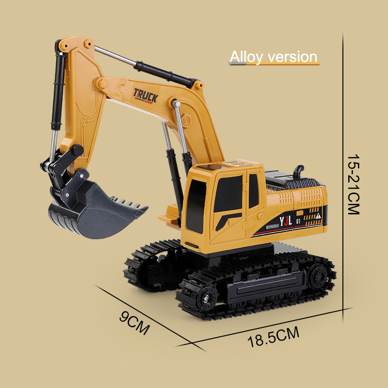 Handle remote control excavator toy