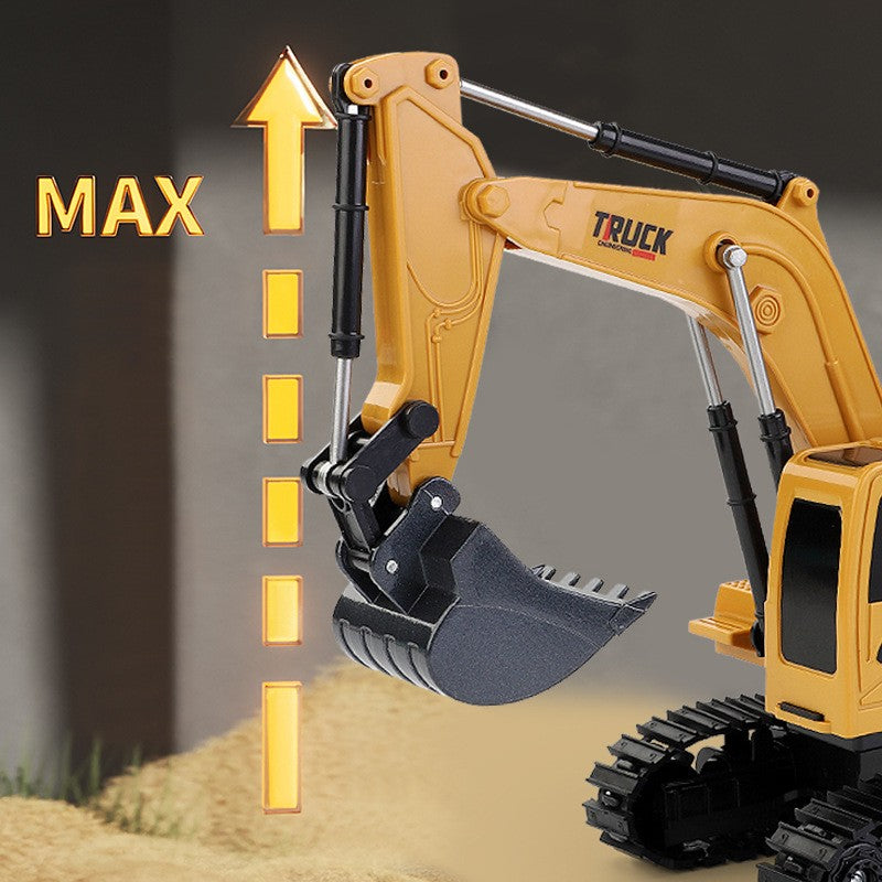 Handle remote control excavator toy