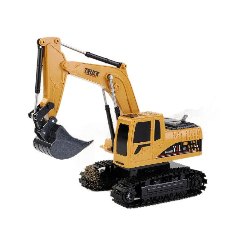 Handle remote control excavator toy