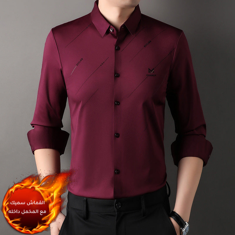 zd287-Fashionable men's fleece shirt