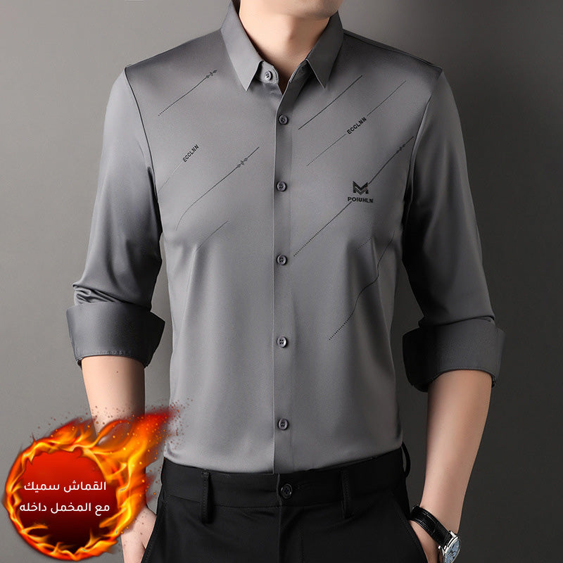 zd287-Fashionable men's fleece shirt