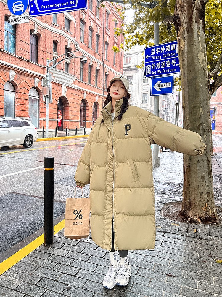 Women's winter thick stand collar cotton coat