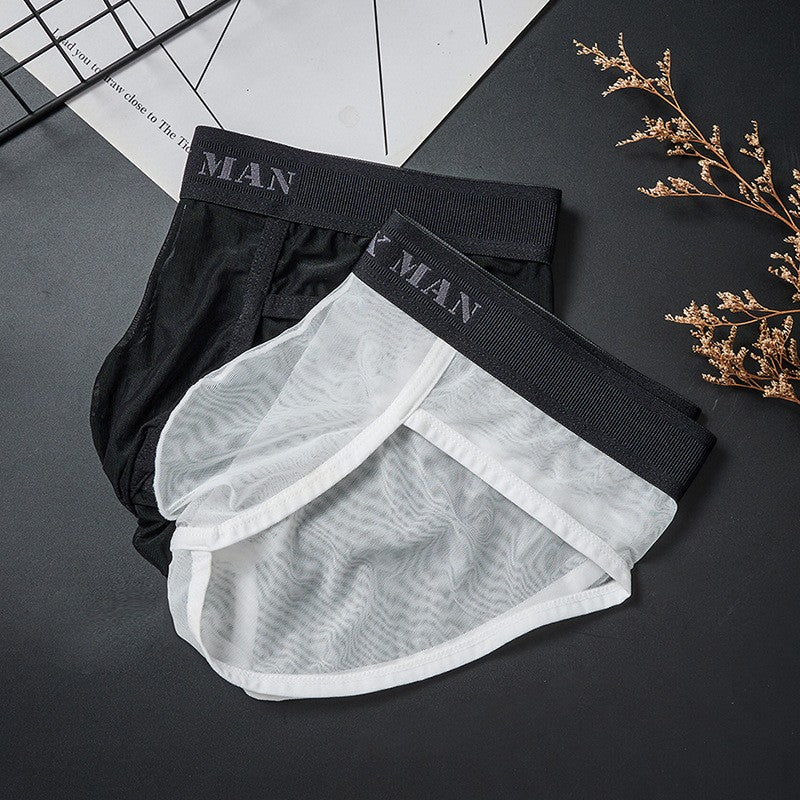 zd294-Men's Ice Silk Thin Mesh Underwear