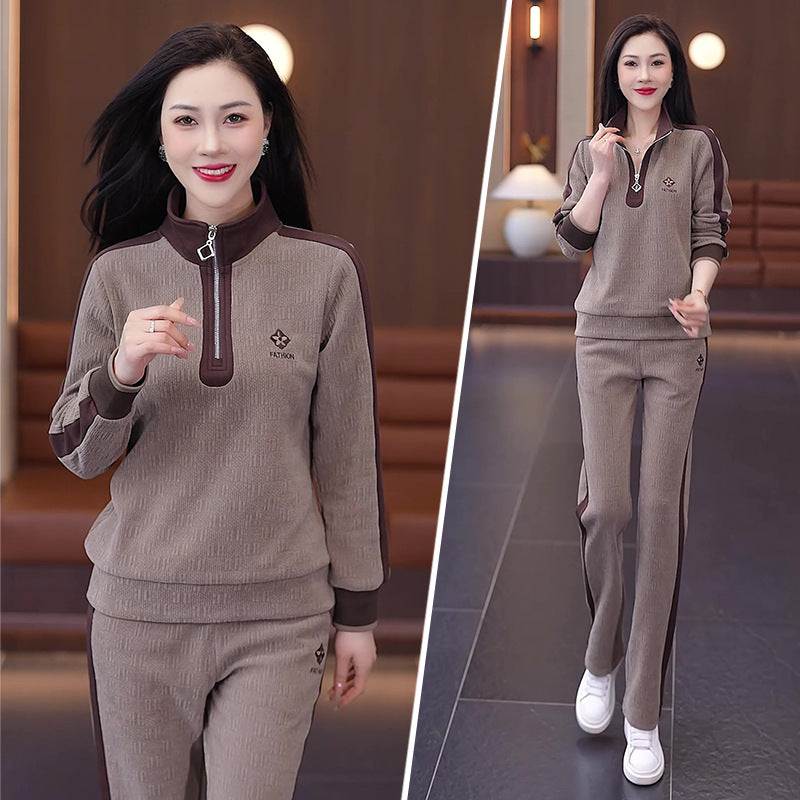 Women's spring and autumn fashion casual sportswear two-piece suit