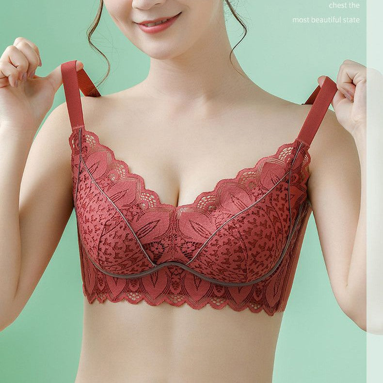 zp532-No-rim comfortable push-up bra for women