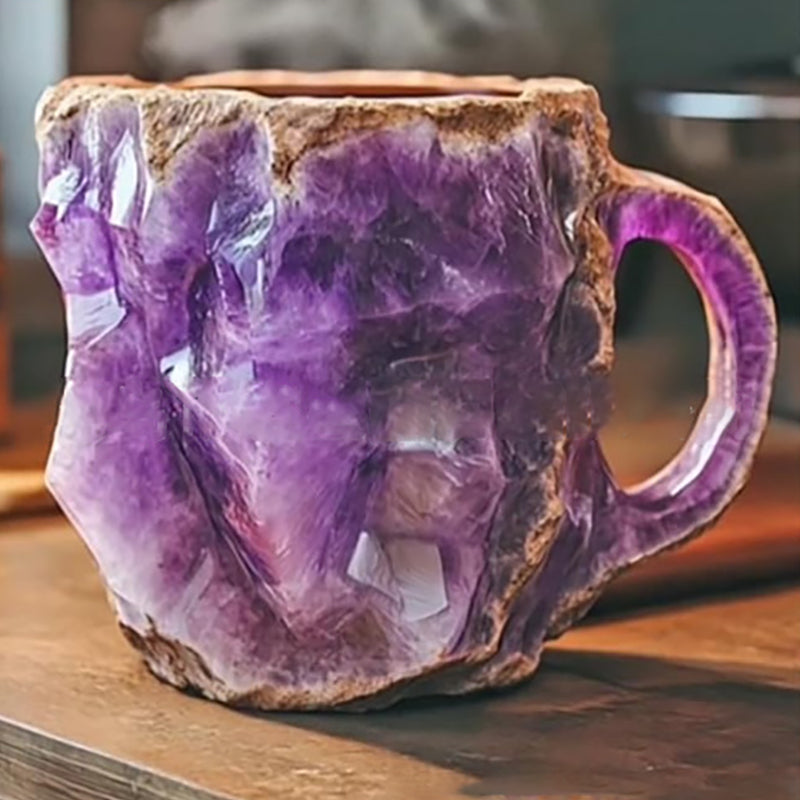 Resin craft mineral crystal innovative coffee cup