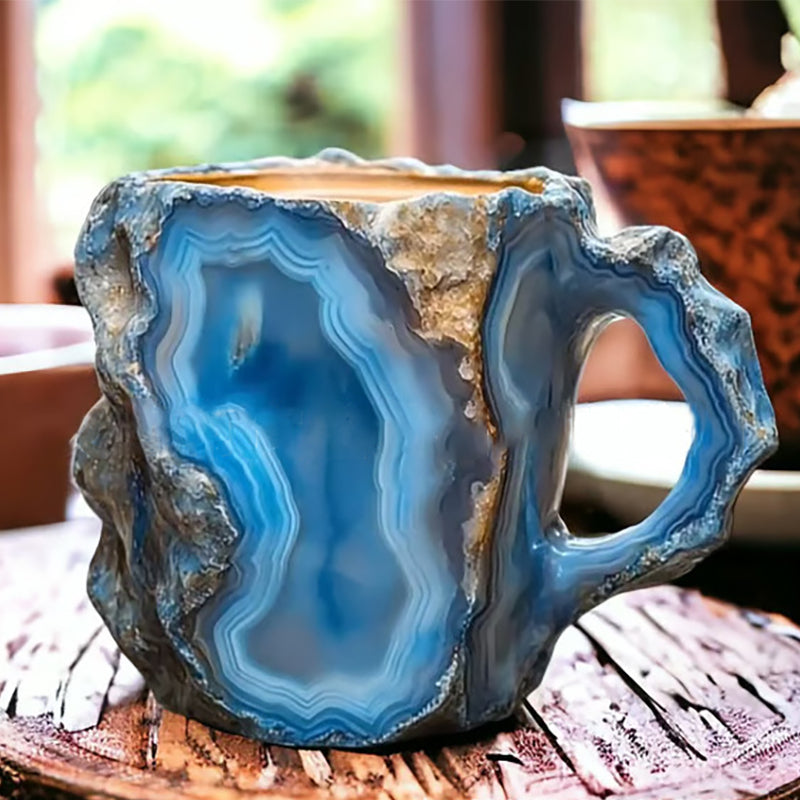 Resin craft mineral crystal innovative coffee cup