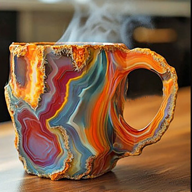 Resin craft mineral crystal innovative coffee cup