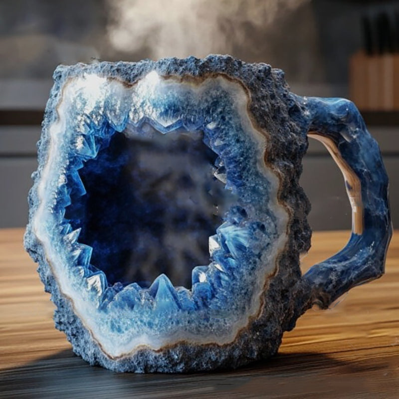 Resin craft mineral crystal innovative coffee cup