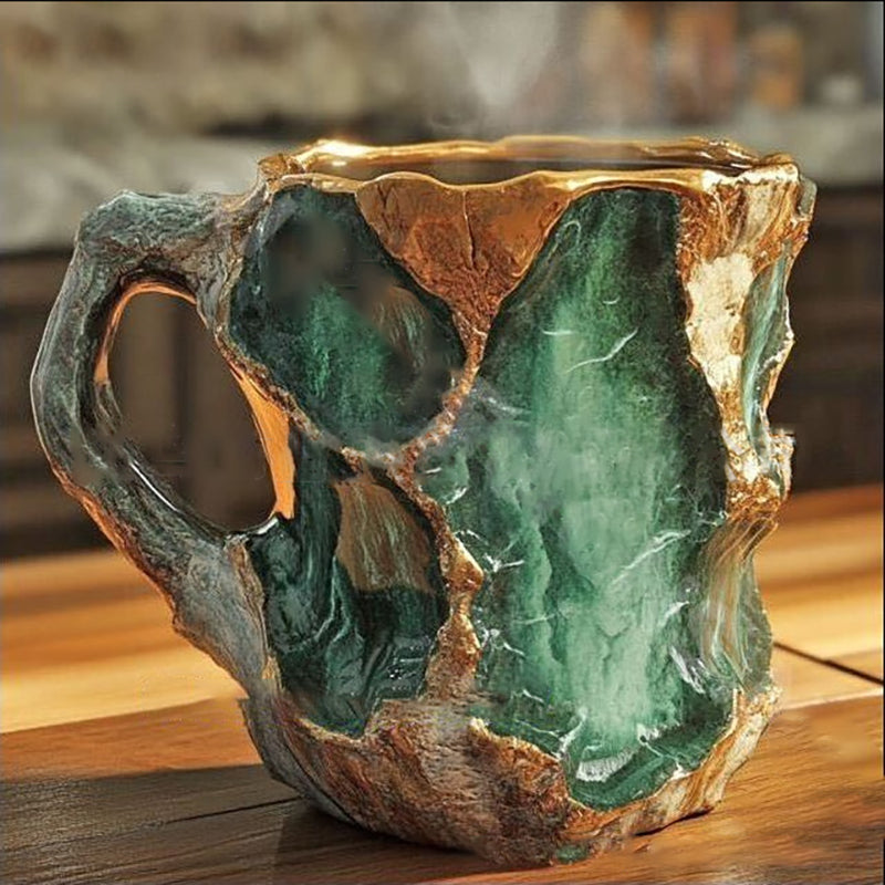 Resin craft mineral crystal innovative coffee cup