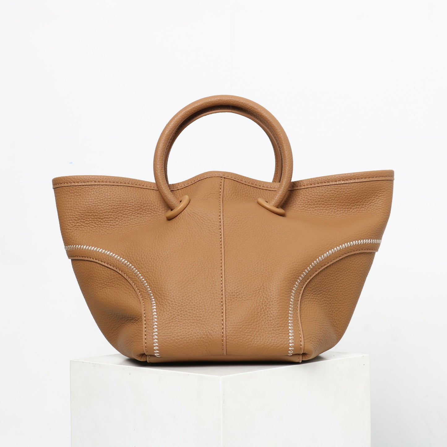 Women's soft leather casual handbag