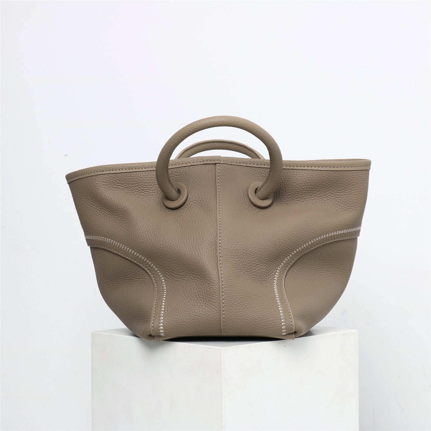 Women's soft leather casual handbag