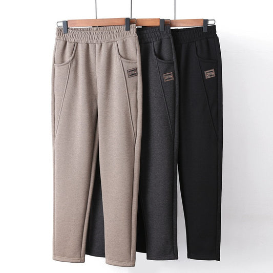 Women's spring and autumn thick casual pants