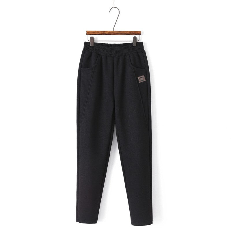 Women's spring and autumn thick casual pants