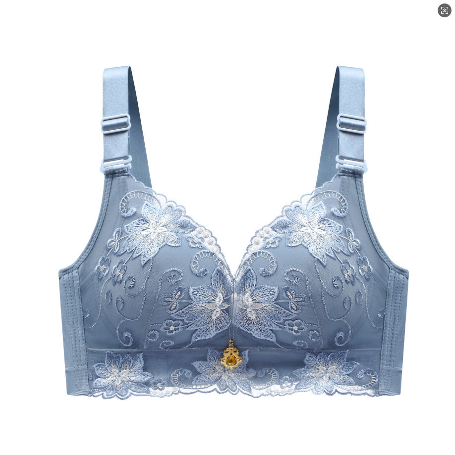 zp550-High-quality lace bra without steel ring