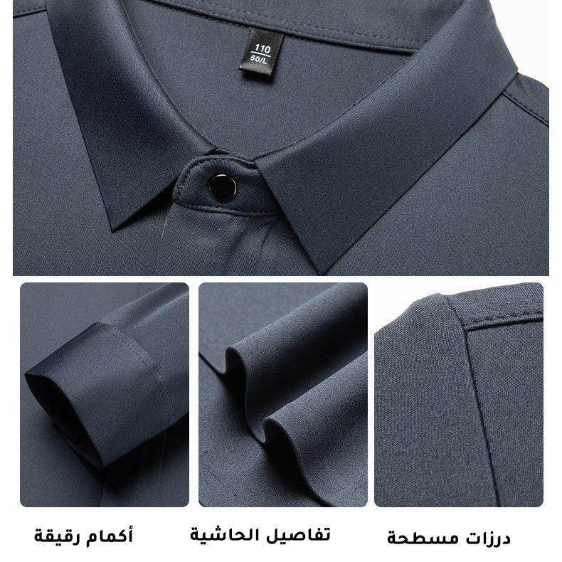zd315-2025 Zipper Long Sleeve Shirt Men