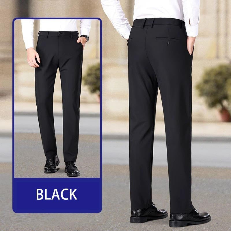 zd320-Men's wide-leg straight loose casual trousers