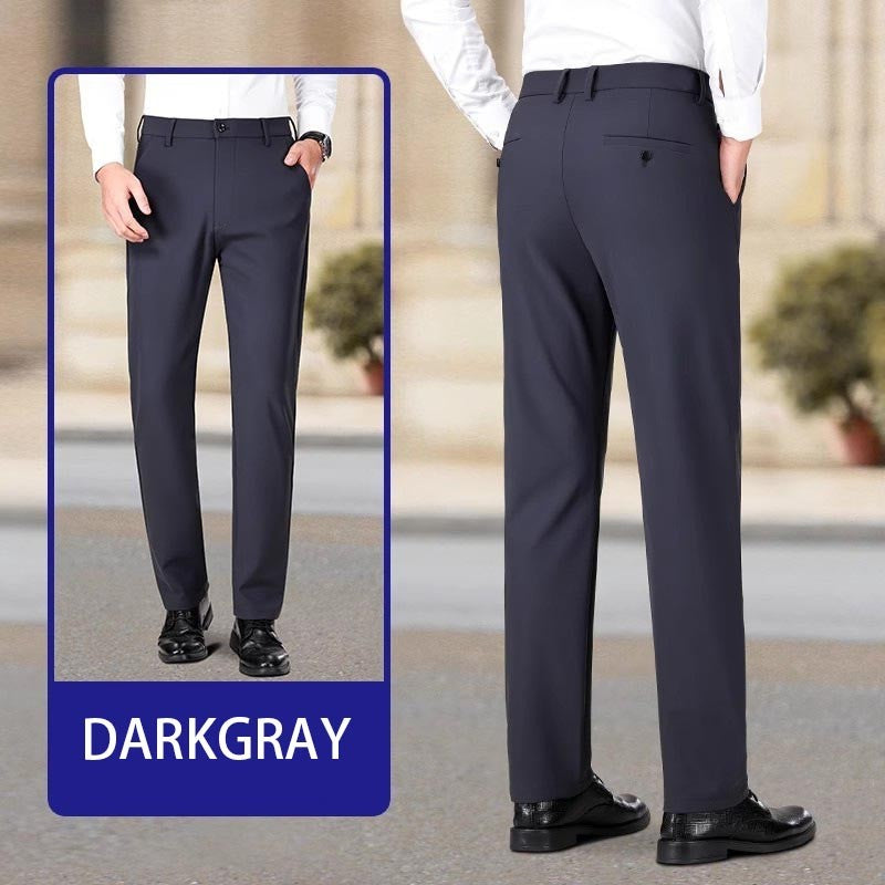 zd320-Men's wide-leg straight loose casual trousers