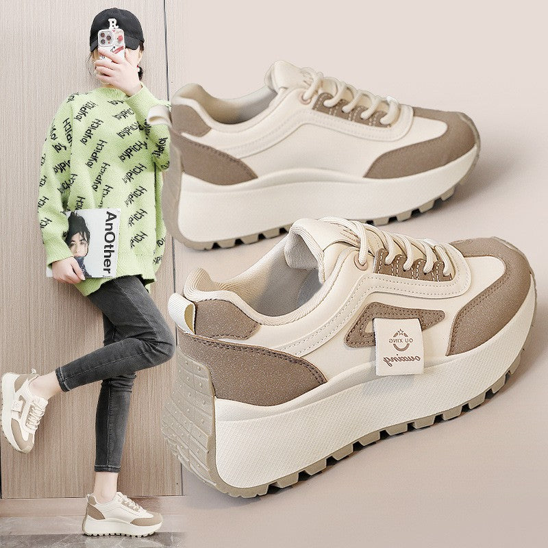 Women's simple and fashionable thick sole casual shoes