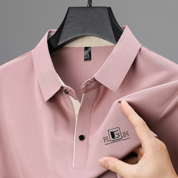 2025 Men's ice silk short-sleeved T-shirt