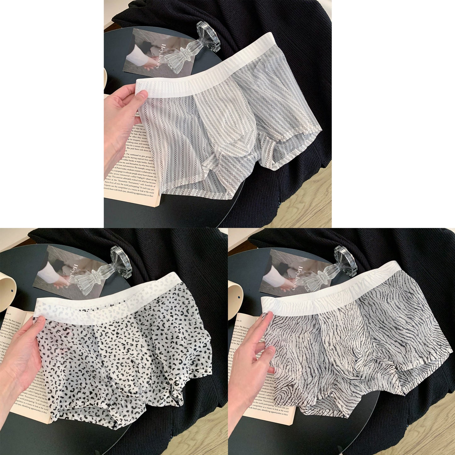 cf270-Ice silk quick-drying ultra-thin men's underwear