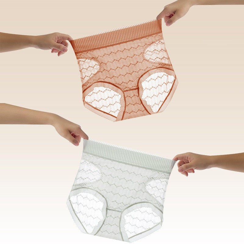 2025 Sexy lace high waist tummy control women's underwear
