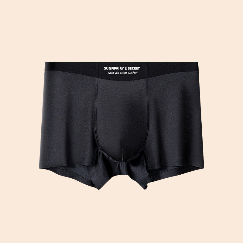 zd352-Light luxury satin soft silky breathable men's ice silk underwear