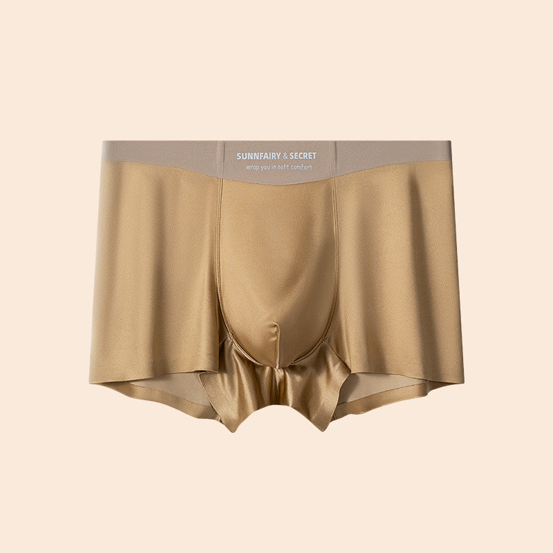 zd352-Light luxury satin soft silky breathable men's ice silk underwear