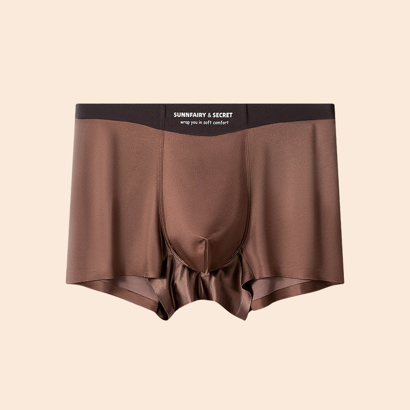 zd352-Light luxury satin soft silky breathable men's ice silk underwear