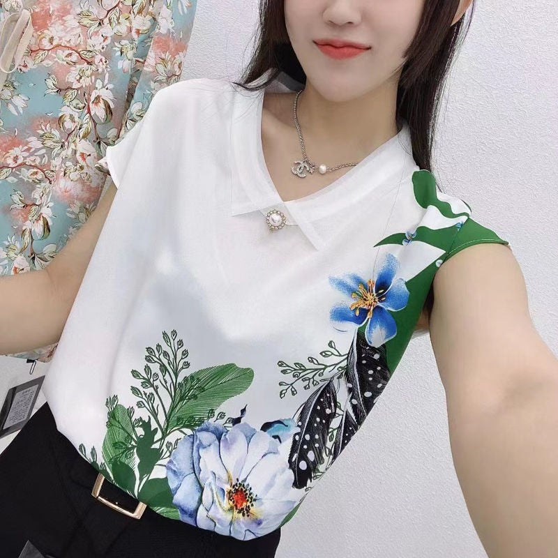 Women's summer design loose shirt