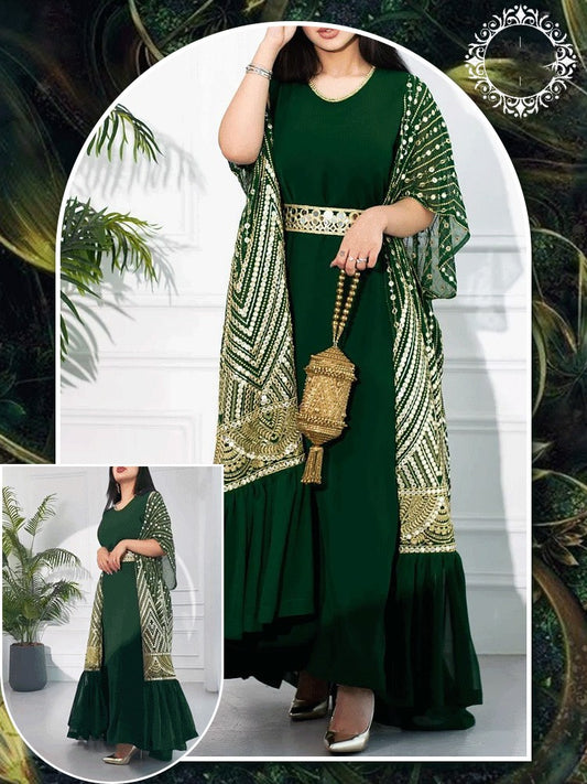 Fashionable casual women's dress two piece suit