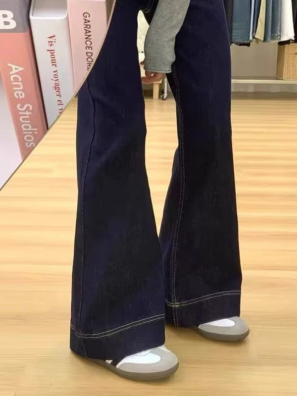 Women's loose wide-leg jeans