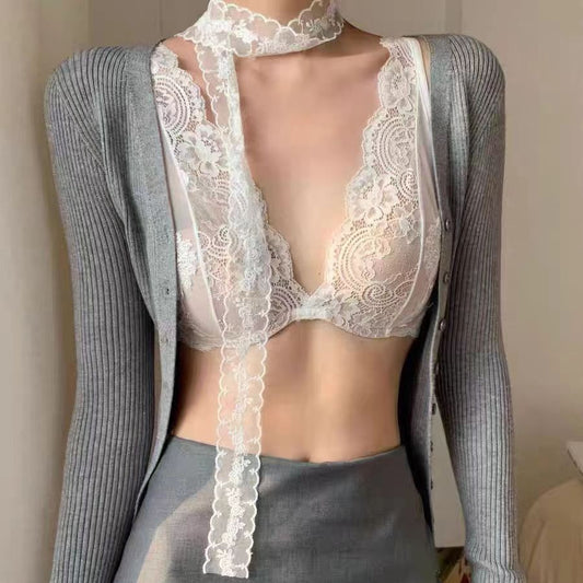 Women's summer French sexy lace underwear