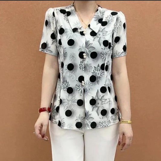 zp599-Women's summer casual loose slim T-shirt