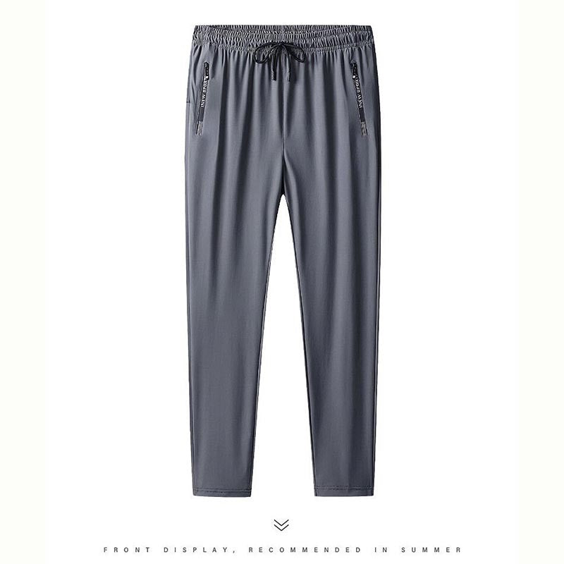 key67-Summer ultra-thin quick-drying ice silk elastic pants