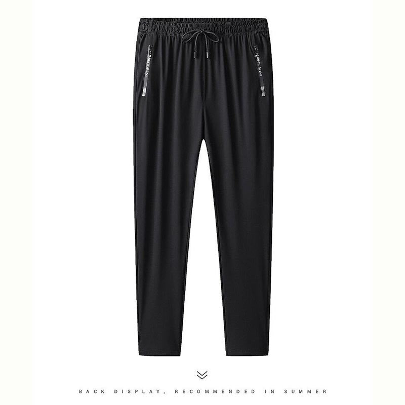 key67-Summer ultra-thin quick-drying ice silk elastic pants