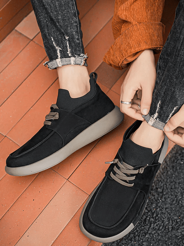 Men's lightweight breathable flat casual shoes