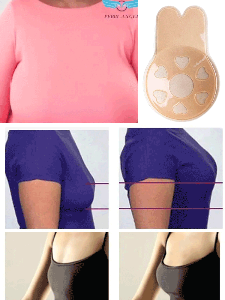 Breathable latex bra stickers