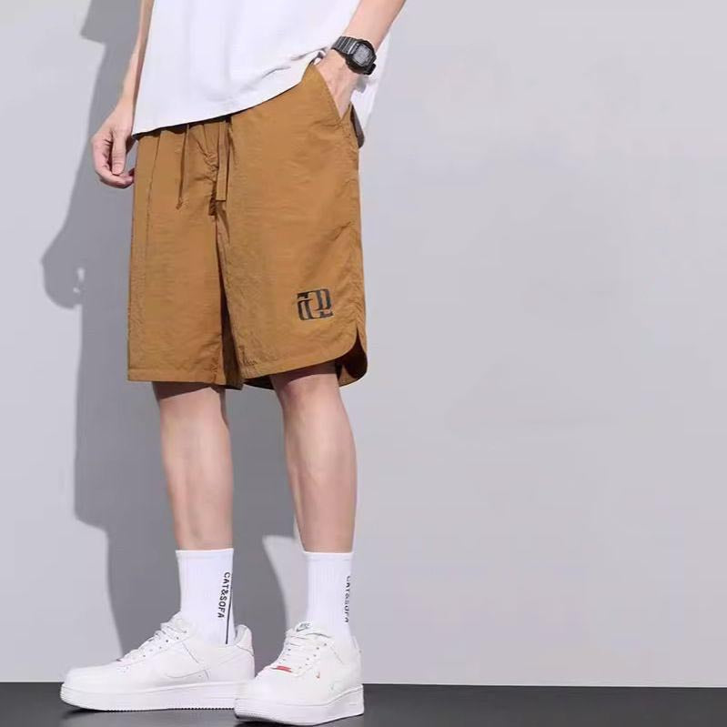 sa357-Men's summer ice silk thin casual shorts