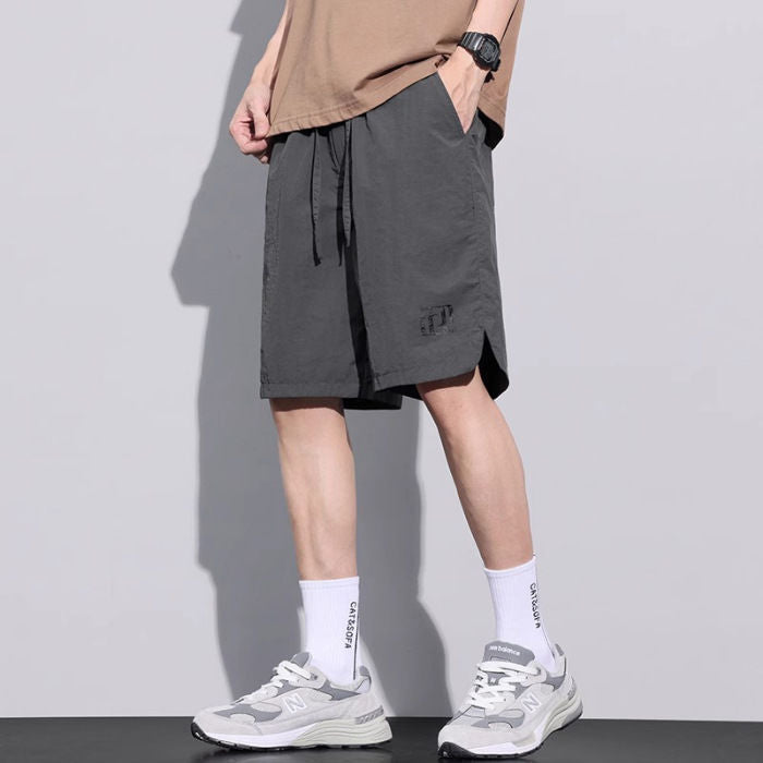 sa357-Men's summer ice silk thin casual shorts