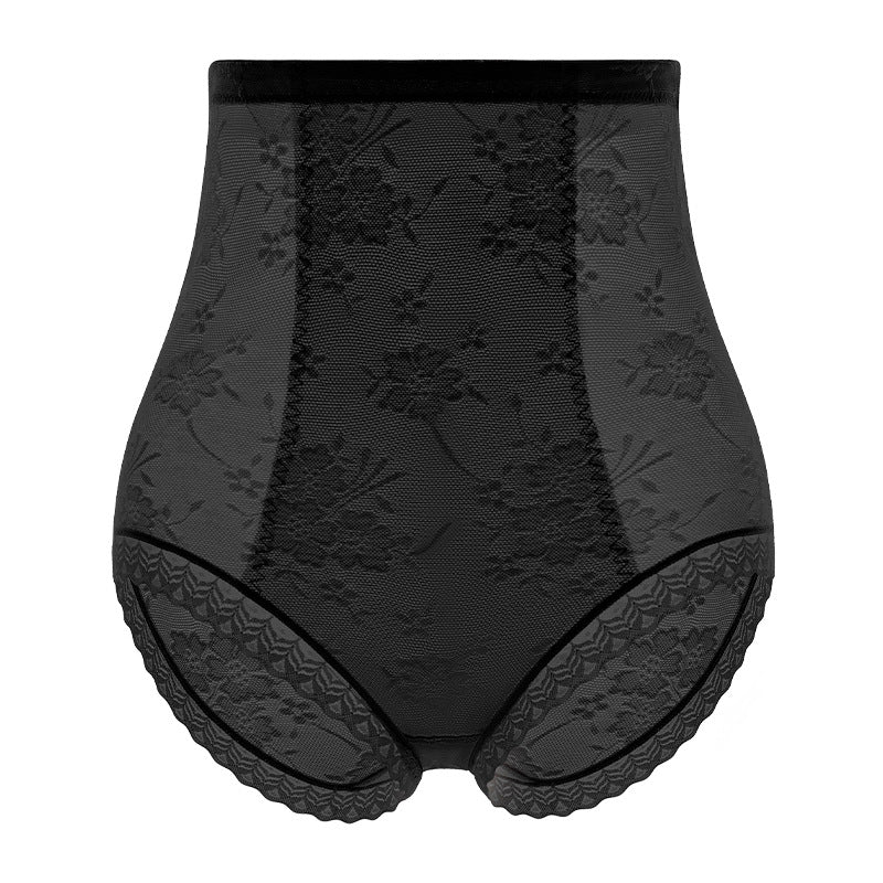 High waist tummy tuck lace sexy women's briefs