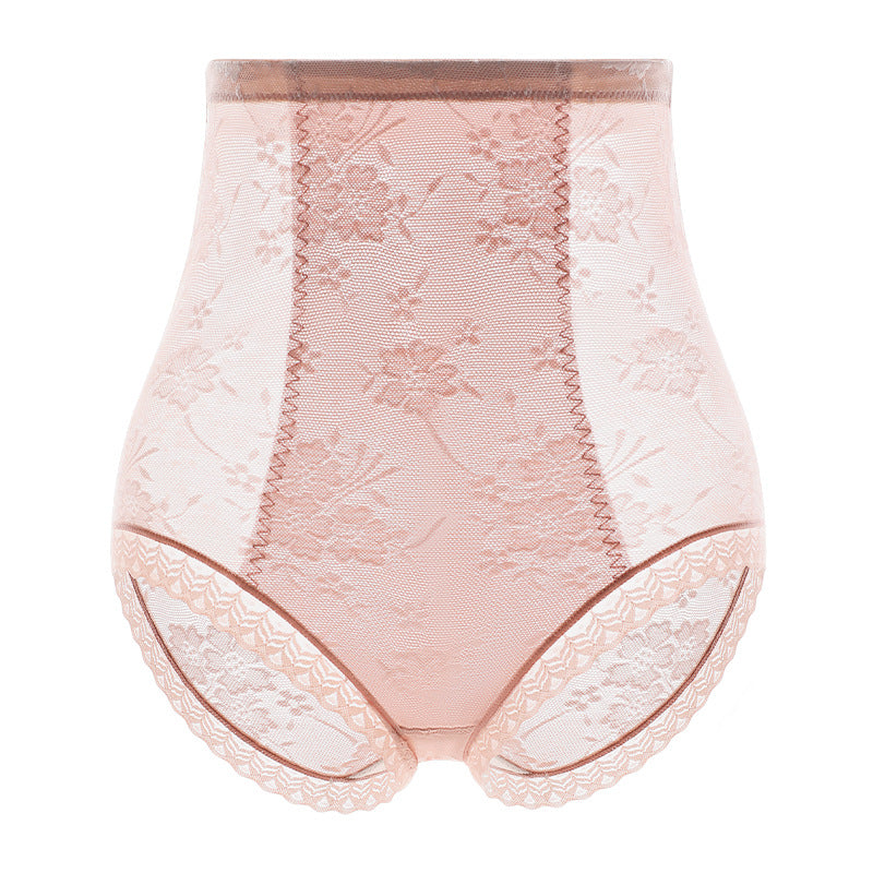 High waist tummy tuck lace sexy women's briefs