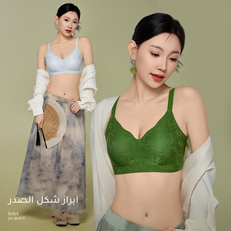 2025 luxury silk push up bra for women