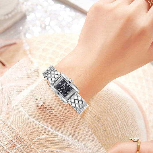 zp611-Women's stylish simple all-match square quartz watch