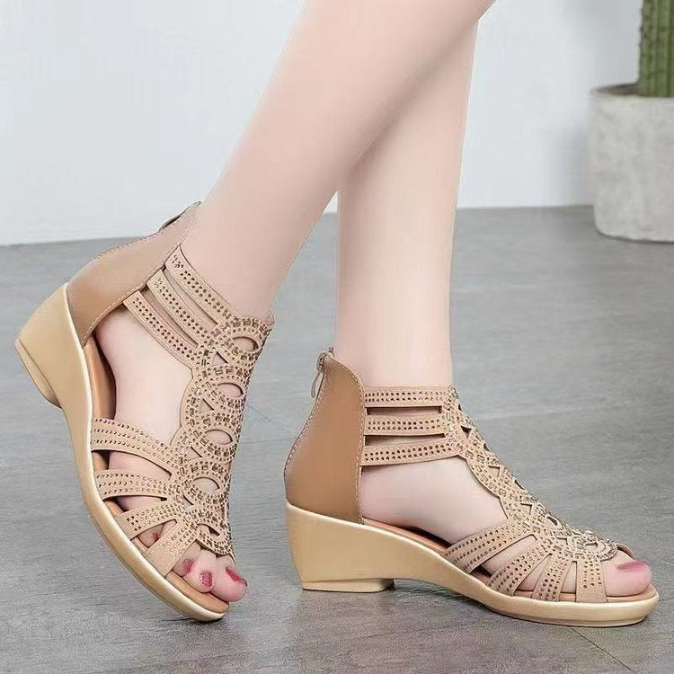 New Fashion Hollow Ladies High Heel Sandals