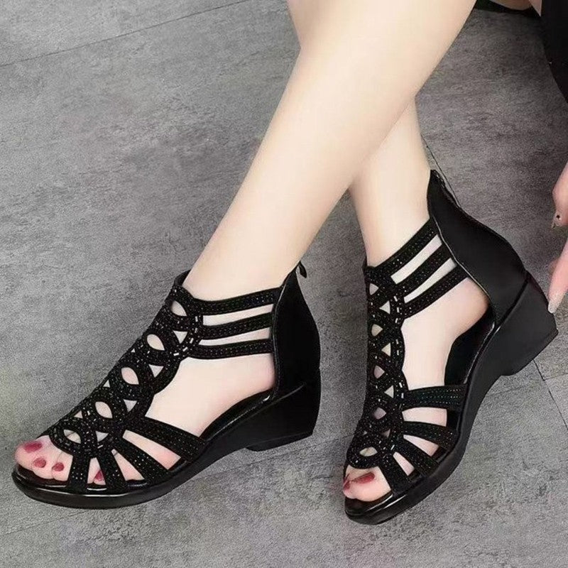 New Fashion Hollow Ladies High Heel Sandals