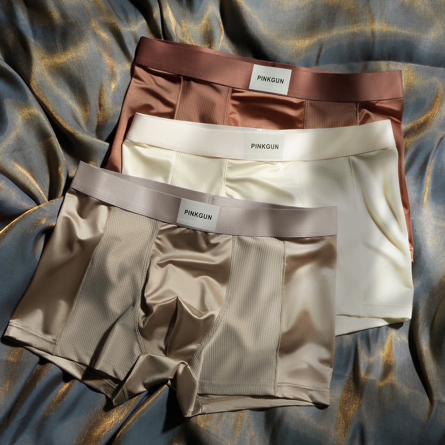 Men's antibacterial ice silk breathable underwear